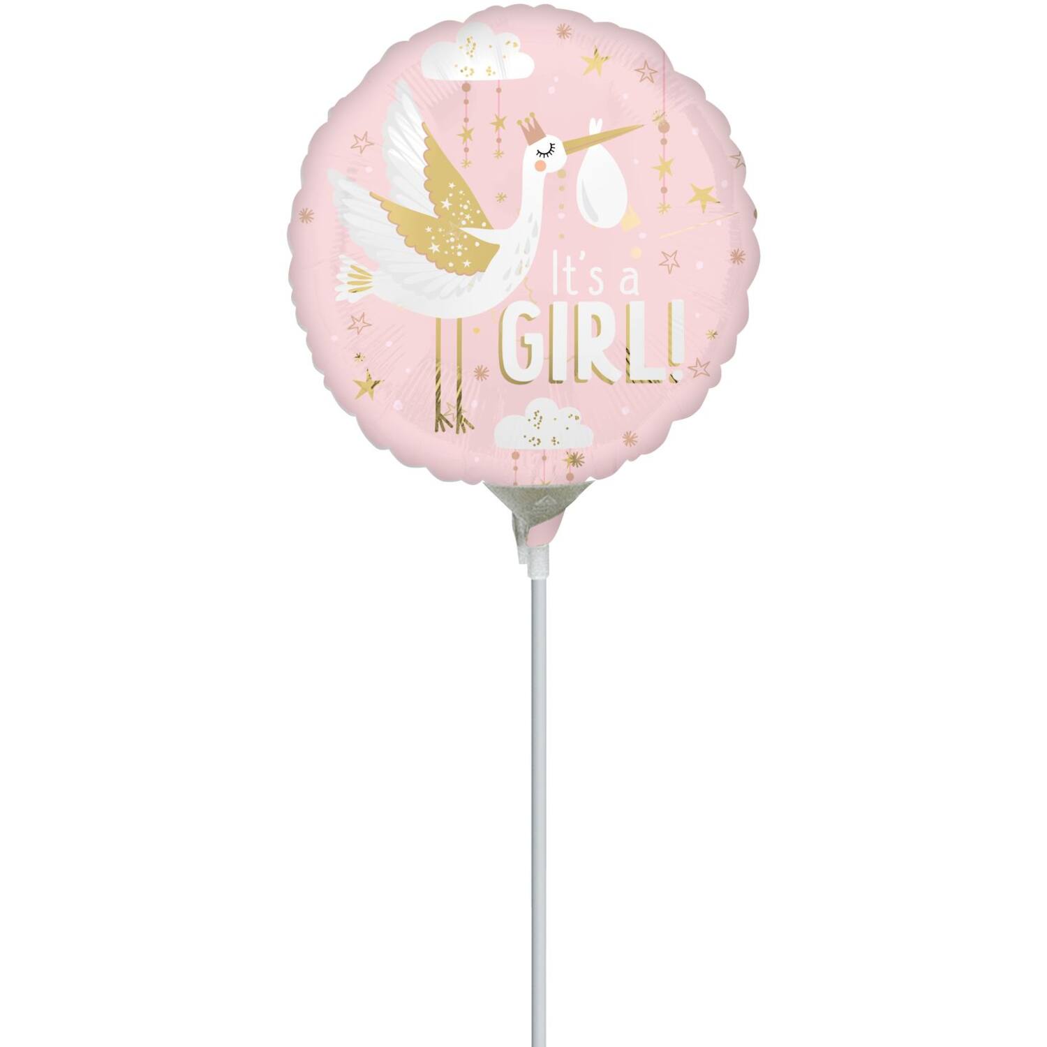 Foil Balloon - Mini - "It's a GIRL!" - Special Delivery - Pink - 23 cm